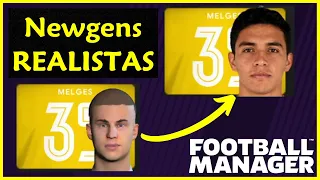 FACES REALISTAS para NEWGENS no FOOTBALL MANAGER automaticamente | Tutorial completo - NewGan