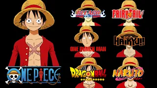 ONE PIECE | LUFFY IN DIFFERENT ANIME STYLE