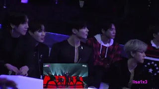 171201 EXO, Taemin, Wanna One, NCT reaction to BTS - MIC DROP (ver.2) @MAMA 2017