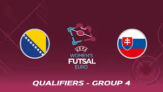 Bosnia and Herzegovina - Slovakia 1:0 (Women´s Futsal EURO 2023 qualifiers)