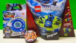 СМЕРТЕЛЬНАЯ БИТВА! LEGO VS Beyblade Burst & Infinity Nado ninjago masters of spinjitzu волчки