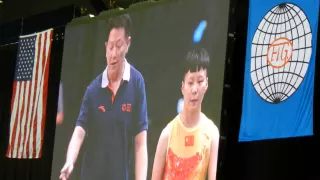 2014 Worlds Tumbling FangFang Jia CHN 1st pass Finals Women