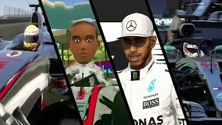 Evolution of Lewis Hamilton in F1 Games (2009 - 2018)