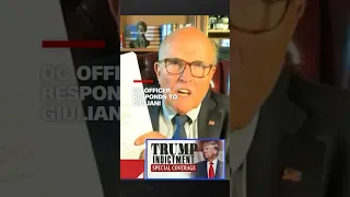 Giuliani yells on Newsmax about Trump indictment