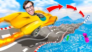 LA MEGA RAMPA CON LA DISCESA PIÙ VELOCE DI GTA 5!