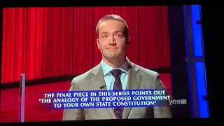 Final Jeopardy, “The Early U.S.” - Amy Schneider DAY 17 (12/23/21)