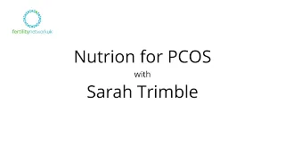 Nutrition for PCOS with Sarah Trimble
