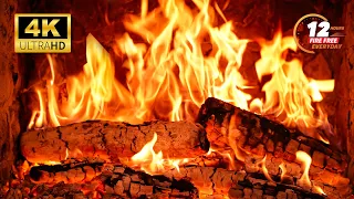 🔥 Amazing Fireplace 4K Ambiance with Crackling Fire Sound. Enjoy The Cozy Fireplace Background on TV