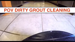 POV Dirty Grout EXTREME TILE CLEANING!! | Oddly Satisfying Videos | ASMR Cleaning