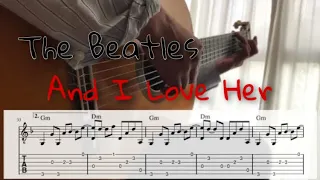 [TAB]The Beatles/And I Love Her(Fingerstyle)