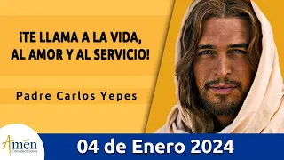 Evangelio De Hoy Jueves 4 Enero 2024 l Padre Carlos Yepes l Biblia l  Juan 1,35-42  l Católica