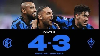 Inter Milan 4 - 3 Fiorentina | Extended Highlights & All Goal 2020 HD