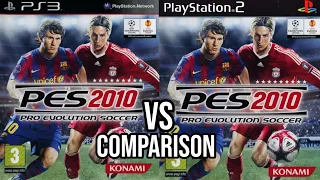 PES 2010 PS3 Vs PS2