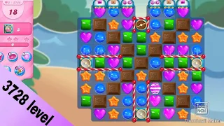 Candy crush Saga level 3728||clear all ingredients||No booster use||