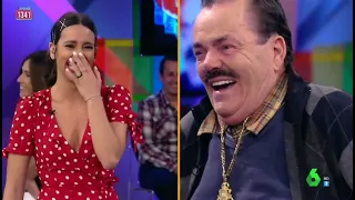 'El Risitas' se parte de risa con Cristina Pedroche antes de que cuente su chiste