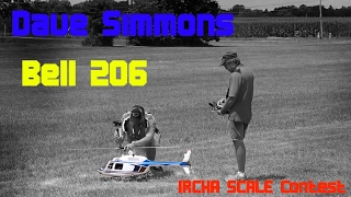 Dave Simmons Flying a nitro Bell 206 at IRCHA SCALE Contest 2016