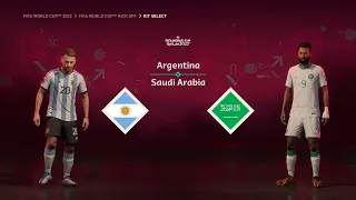 FIFA 23 - Argentina Vs Saudi Arabia - FIFA World Cup 2022 Qatar | Match - 1 | #fifa23