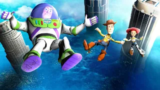 GTA 5 Epic Ragdolls | Woody, Buzz and Jessie! Ep.4 (Toy Story Ragdolls)