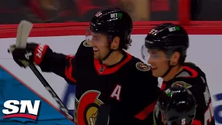 Senators Take Advantage Of Goofy Bounce Off Glass 30 seconds Into Game vs. Lightning