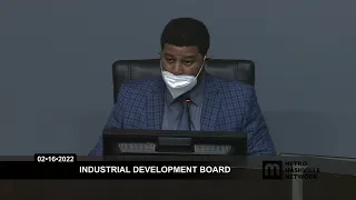 02/16/22 Industrial Development Board