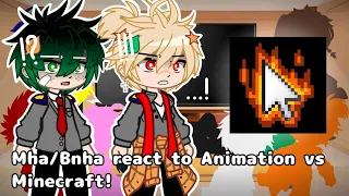 Mha/Bnha react to Alan Becker! || Part 1 || Animation vs Minecraft || BNHA/MHA || GCRV