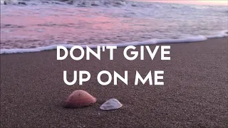 Jamie Cullum - DON'T GIVE UP ON ME (lyrics)