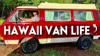 VAN LIFE IN HAWAII: Renting a Van and Camping in the North Shore of Oahu!