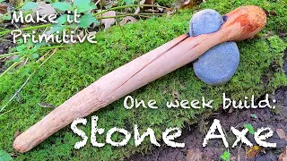 One week vacation build: Making a stone axe at the beach