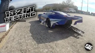 Testing the STREET ELIMINATOR at 132FT! | FullThrottleDragRacing