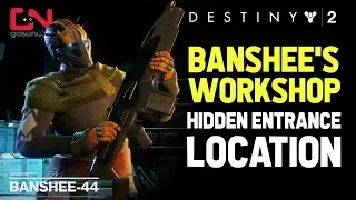 How to get into Banshee's Workshop - Hidden Entrance Location - The Back Way Destiny 2