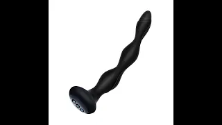 Domlust Anal Butt Bead Prostate Massager. 3-in-1 Constant Heating Electric Pulse Shocking Vibrating.