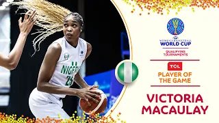 Victoria MACAULAY - TCL Top Player of the Game vs. France | #FIBAWWC 2022 Qualifying Tournaments