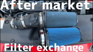 Injen after market 10th gen civic air intake air filter replacement/[シビックハッチバック＆セダン]エアインテークフィルター交換