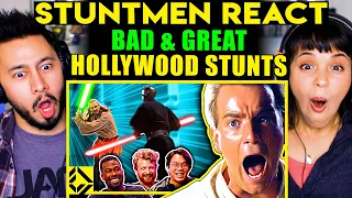 STUNT MEN REACT To Bad & Great Hollywood Stunts 30 - Reaction! | Corridor Crew