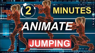 Blender 2.83 : Jumping Animations Tutorial (In 2 Minutes!!!)