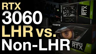 RTX 3060 V1 vs V2 (Nerf vs LHR) ETH, RVN, ERGO Tested