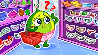 👄 WHERE IS YOUR MOUTH? 🛒 Best Learning Cartoons For Kids Compilation by Pit&Penny Learn and Grow!