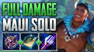 FULL DAMAGE MAUI WILL NOT BE STOPPED! Maui Solo Gameplay (SMITE Conquest)