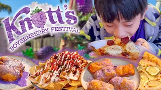 Knott's Boysenberry Festival 2024 Opening Weekend | Tasting Card & Meal Plan Food Items Reviewed!