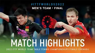 Highlights | Fan Zhendong (CHN) vs Benedikt Duda (GER) | MT FINAL | #ITTFWorlds2022