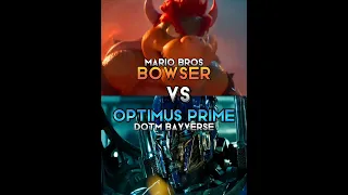 Optimus Prime Dotm Vs Bowser #transformers #mariobros #shorts