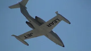 Clay Lacy Lear Jet 24 Flight demonstration Planes of Fame Air Show 2014