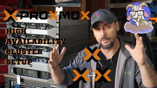 How to install Proxmox, cluster & setup High Availability on multiple host nodes!