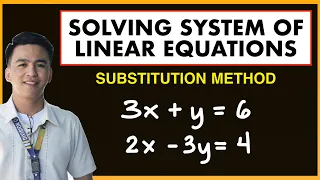 Solving System of Linear Equations by Substitution Method | Solution of System of Equations