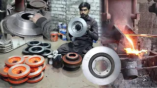 Amazing Making Disc Brake Plate Manufacturing Process in Local Factory | Complete Process