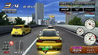 Mazda RX-7 (FD) - Shibuya/Shinjuku Line Ghost Battle [Wangan Midnight Maximum Tune 6]湾岸マキシ6