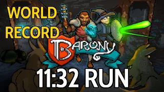 Barony Speedrun - WORLD RECORD - 11m32 Full Game Normal