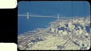 San Francisco 1969 - 8mm Film Footage - aerial shot