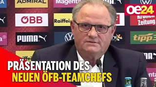 Präsentation des neuen ÖFB-Teamchefs