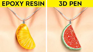 EPOXY RESIN vs 3D PEN || Cool DIY Jewelry and Home Decor